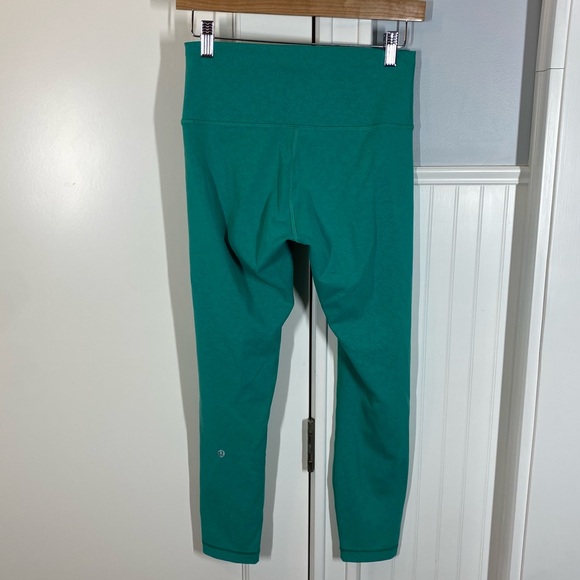 Lululemon‎ Wunder Train High-Rise Tight 25" Crunch Teal Lagoon Size 8 leggings - Picture 1 of 7